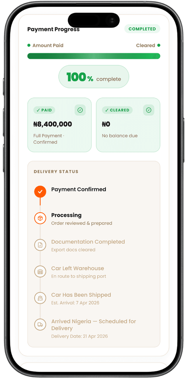 Live Tracking Interface